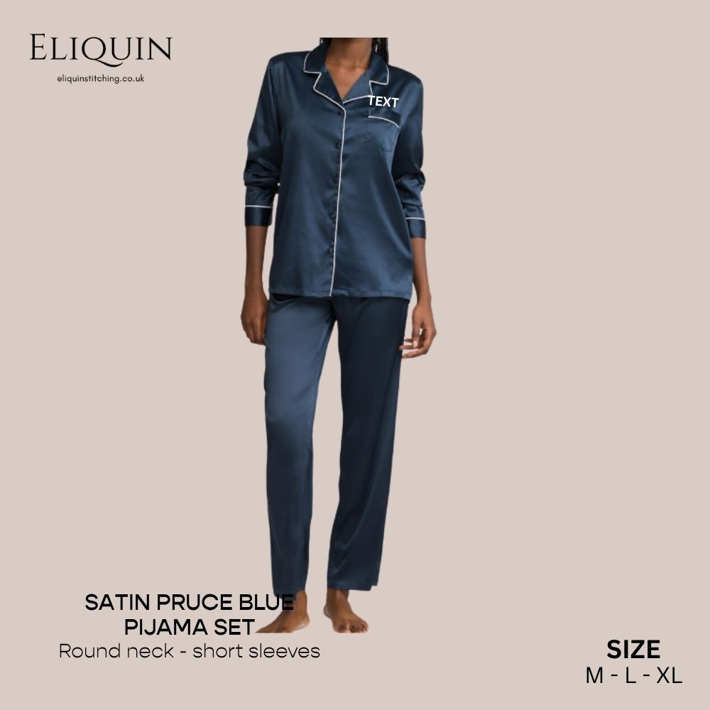 Silk Satin Long Sleeve & Pant Pyjama Set