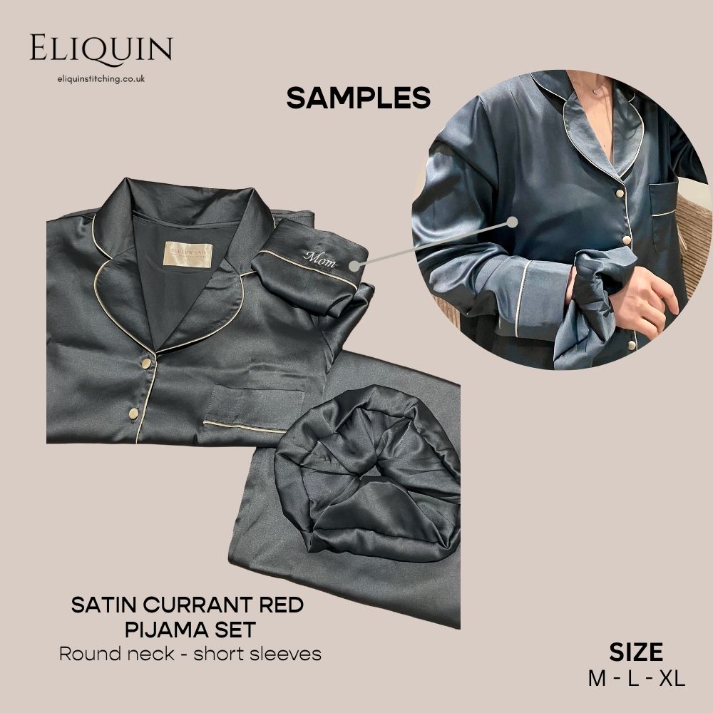 Silk Satin Long Sleeve & Pant Pyjama Set